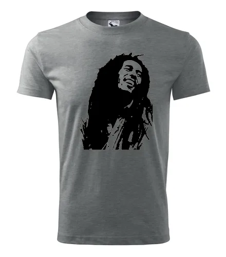 Sivé tričko Bob Marley